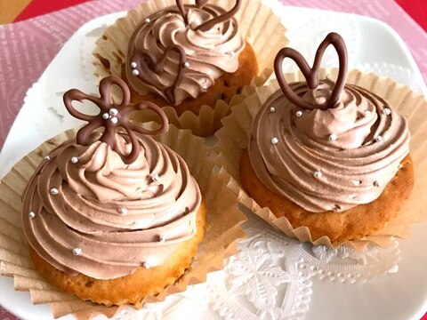 カップケーキやクレープにも♡美味しいチョコクリーム